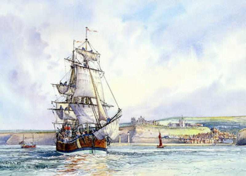 "Off Whitby" HM Endeavour