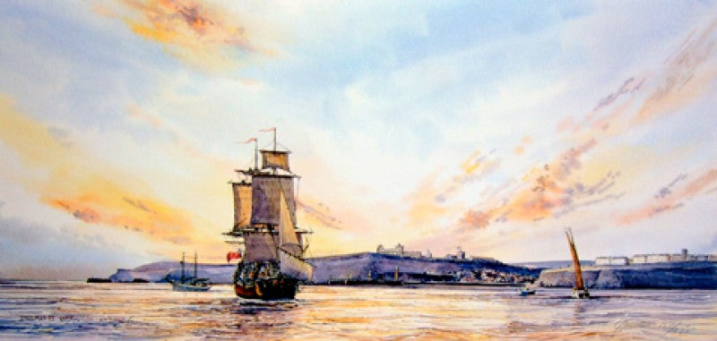 Dawn Off Whitby 20x9