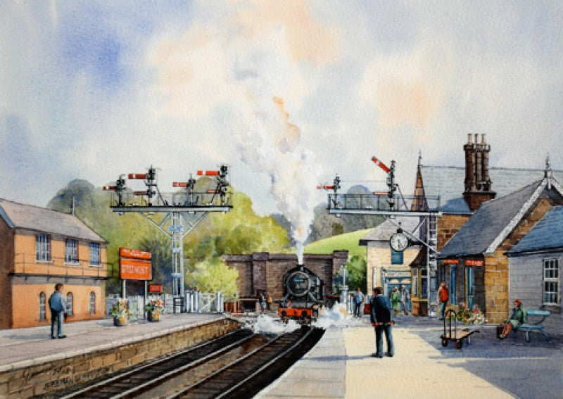 Steaming in Grosmont 14x10