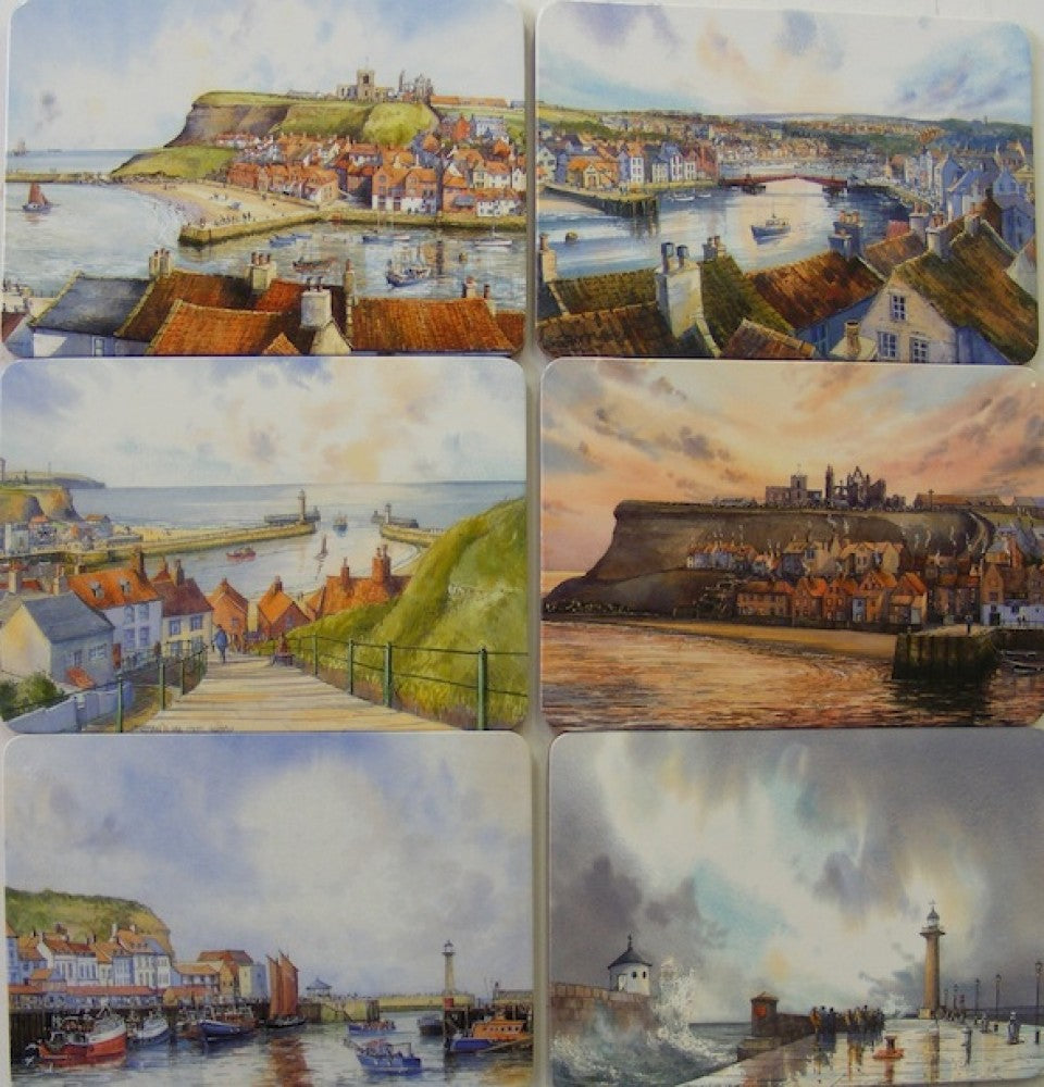 Cork Backed Whitby Coasters, Daylight
