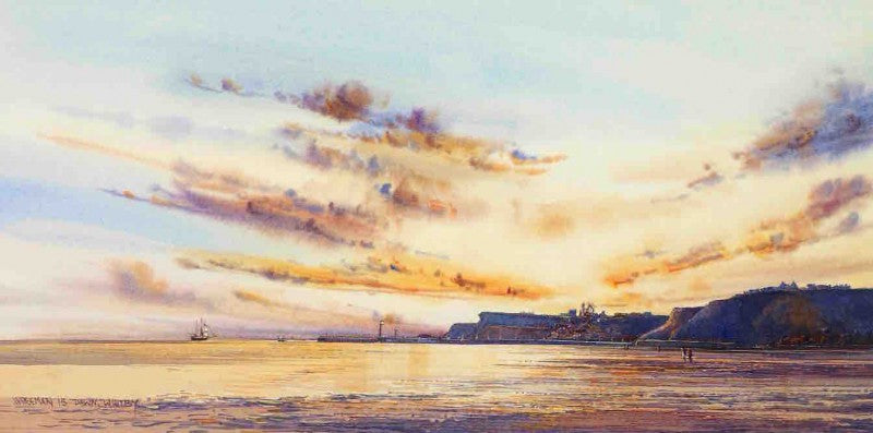 Dawn Sky, Whitby 18x9