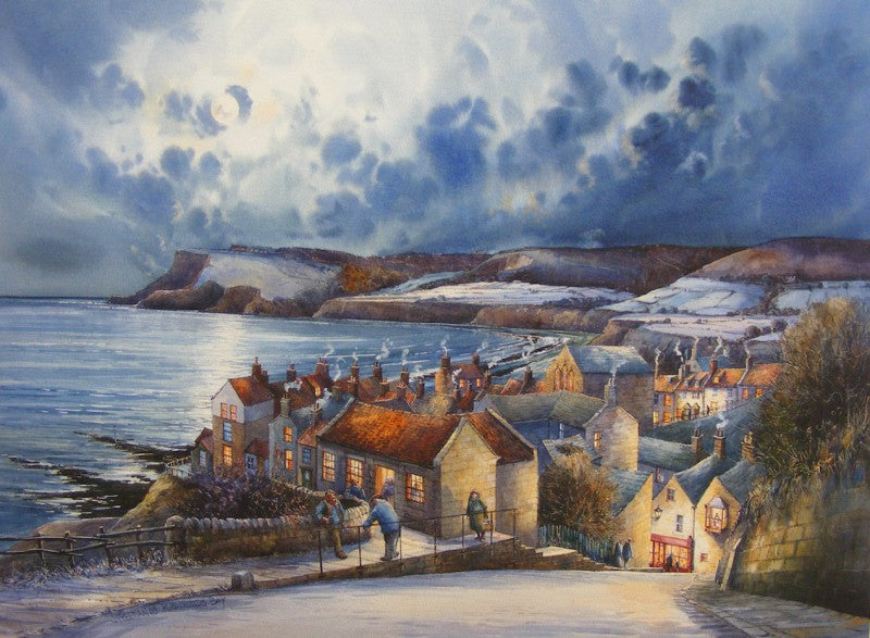 Robin Hoods Bay Nocturne Print 20x15