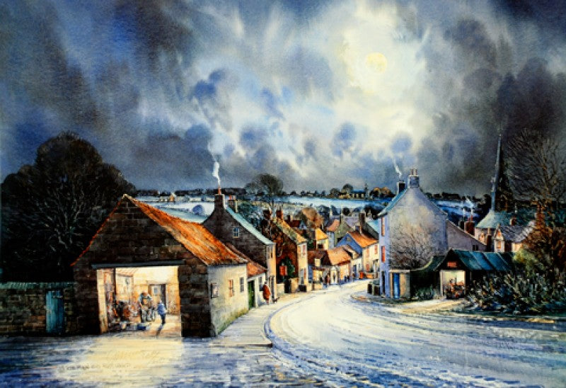 Evening on High Street 17x13